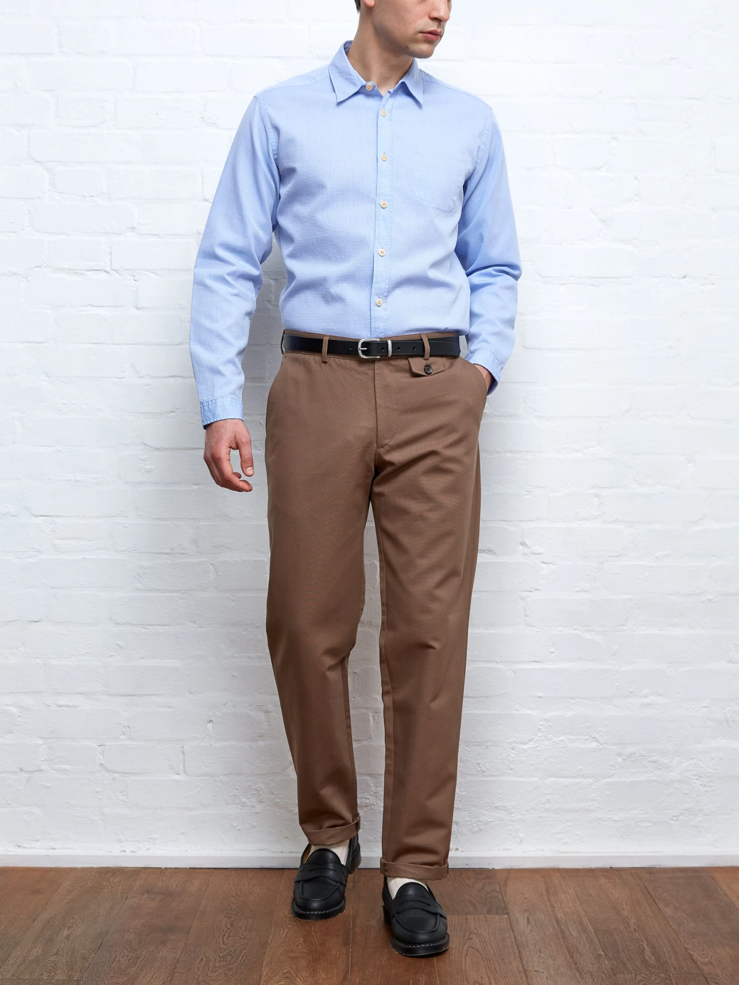 Fishtail Trousers Ellbridge Taupe 2 Fishtail Trousers Ellbridge Taupe - Image 2