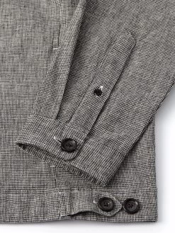 Milford Jacket Rackfield Black/White 9 Milford Jacket Rackfield Black/White -Oliver Spencer Store FlatOSMJ351MilfordJacketRAC01BLWRackfieldBlackWhite2