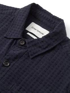 Milford Jacket Sampson Navy -Oliver Spencer Store FlatOSMJ351MilfordJacketSAM01NAVSampsonNavy1