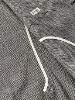 Mansfield Jacket Rackfield Black/White 12 Mansfield Jacket Rackfield Black/White -Oliver Spencer Store FlatOSMJ352MansfieldJacketRAC01BLWRackfieldBlackWhite3