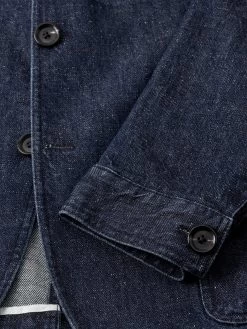 Milton Jacket Burnham Denim Indigo Blue -Oliver Spencer Store FlatOSMJ361MiltonJacketBUR01INBBurnhamIndigoBlue2