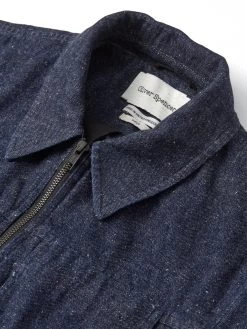 Norton Jacket Burnham Denim Indigo Blue 8 Norton Jacket Burnham Denim Indigo Blue -Oliver Spencer Store FlatOSMJ364NortonJacketBUR01INBBurnhamIndigoBlue1