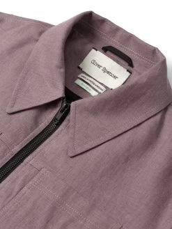 Norton Jacket Coney Mauve 8 Norton Jacket Coney Mauve -Oliver Spencer Store FlatOSMJ364NortonJacketCON01MAUConeyMauve1