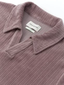 Austell Short Sleeve Polo Shirt Willow Mauve 8 Austell Short Sleeve Polo Shirt Willow Mauve -Oliver Spencer Store FlatOSMK468aRivieraJerseyShirtWIL01MAUWillowMauve3