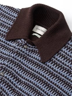 Roxwell Knitted Jacket Riverton Brown 8 Roxwell Knitted Jacket Riverton Brown -Oliver Spencer Store FlatOSMK619aRoxwellKnittedJacketRIV01BRORivertonBrown1