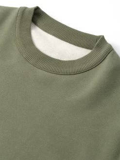 Reversible Sweatshirt Ruddock Green -Oliver Spencer Store FlatOSMK738ReversibleSweatshirtRUD01GRNRuddockGreen2