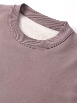 Reversible Sweatshirt Ruddock Mauve 12 Reversible Sweatshirt Ruddock Mauve -Oliver Spencer Store FlatOSMK738ReversibleSweatshirtRUD01MAURuddockMauve2