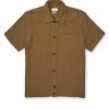 Ashby Short Sleeve Jersey Shirt Barton Tobacco Brown