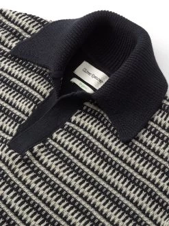 Short Sleeve Penhale Polo Shirt Riverton Navy -Oliver Spencer Store FlatOSMK747ShortSleevePoloShirtRIV01NAVRivertonNavy1