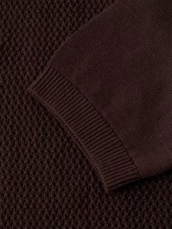 Short Sleeve Penhale Polo Shirt Tamar Brown -Oliver Spencer Store FlatOSMK747ShortSleevePoloShirtTAM01BROTamarBrown2