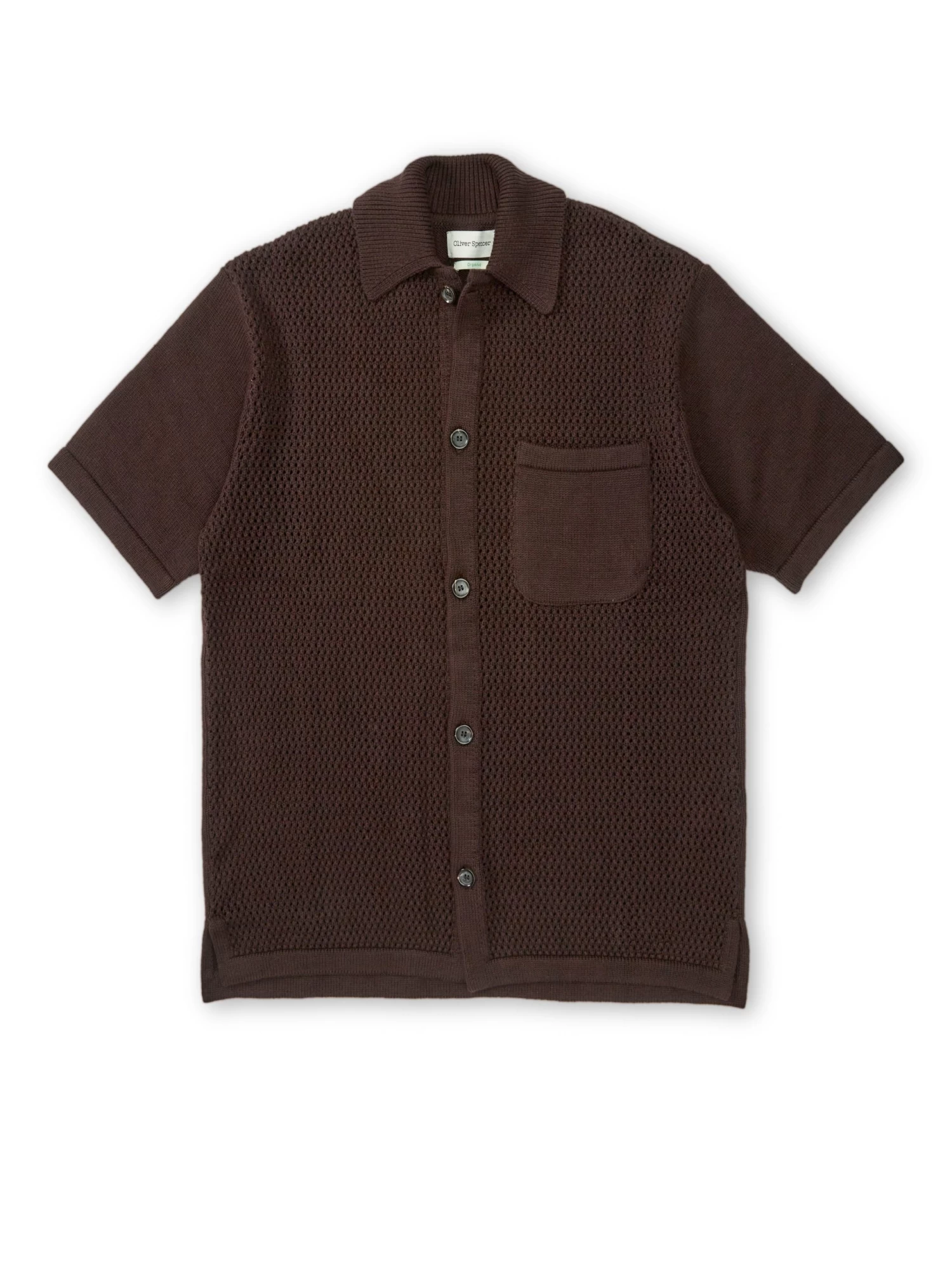 Short Sleeve Mawes Knitted Shirt Tamar Brown 1 Short Sleeve Mawes Knitted Shirt Tamar Brown