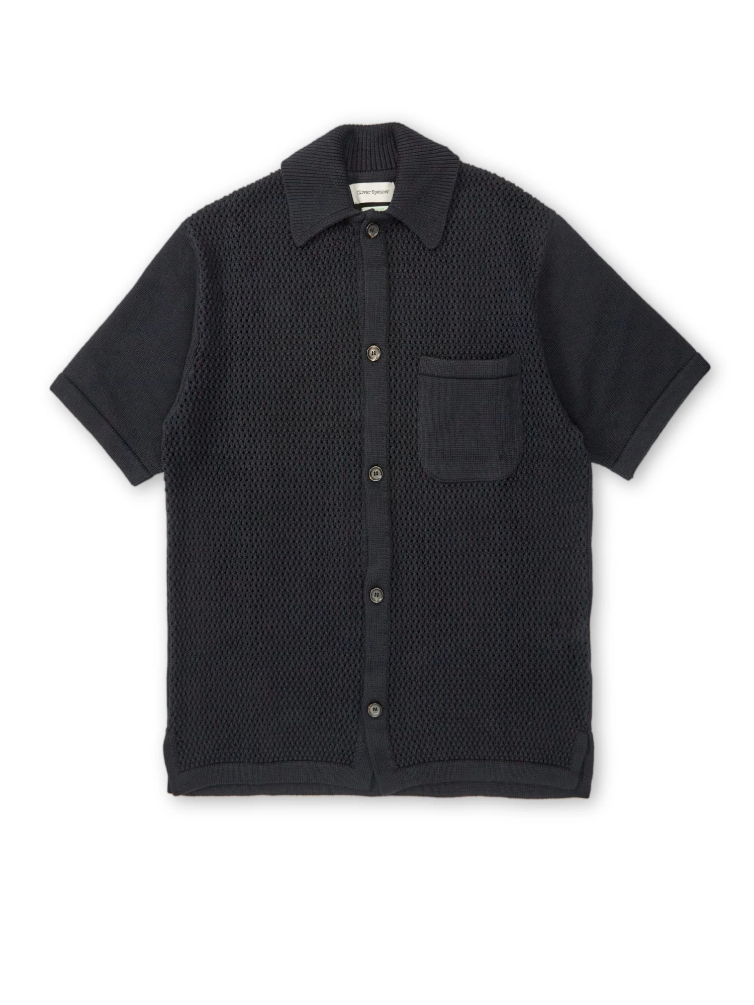 Short Sleeve Mawes Knitted Shirt Tamar Navy 1 Short Sleeve Mawes Knitted Shirt Tamar Navy