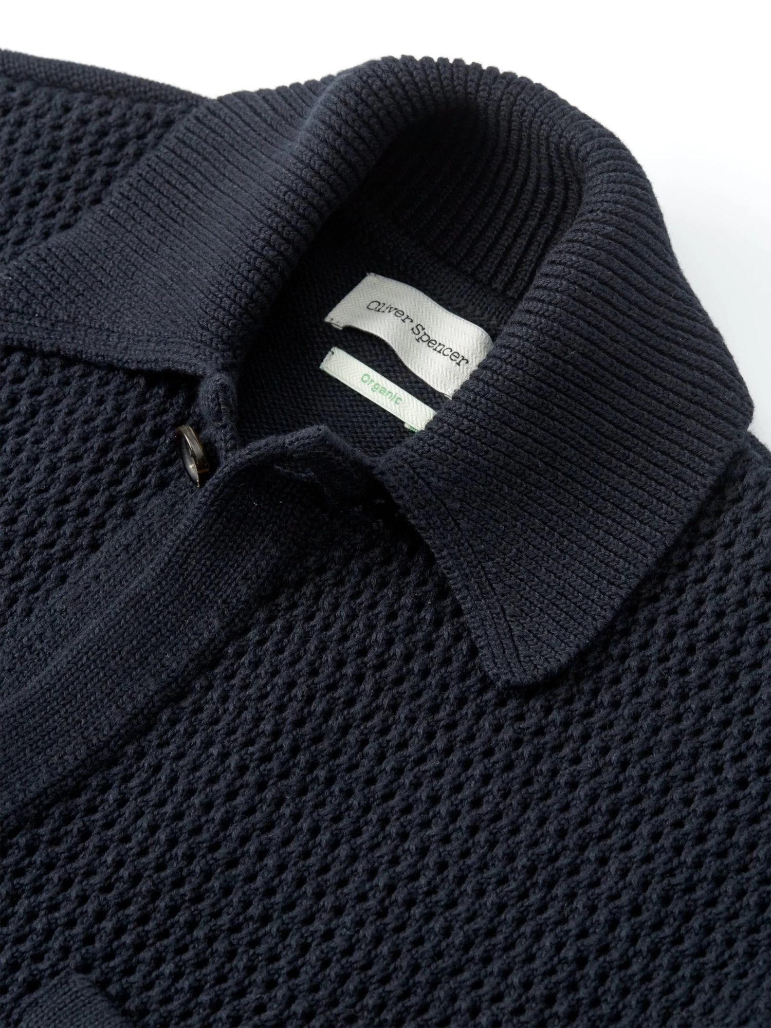 Short Sleeve Mawes Knitted Shirt Tamar Navy 3 Short Sleeve Mawes Knitted Shirt Tamar Navy - Image 3