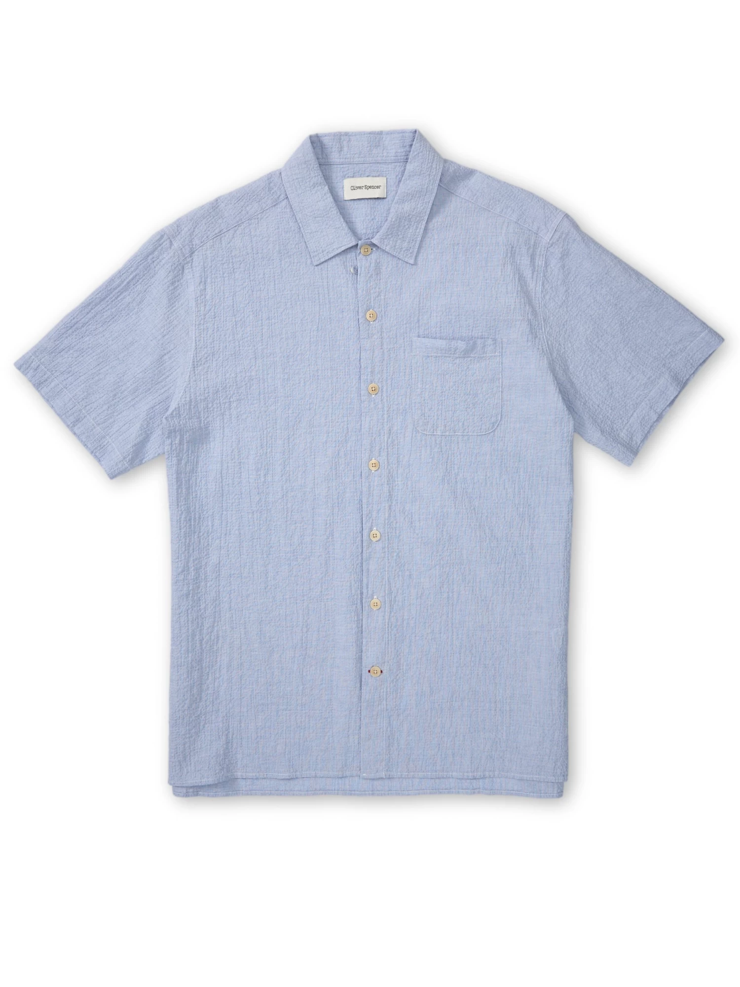 Riviera Short Sleeve Shirt Hughes Blue 1 Riviera Short Sleeve Shirt Hughes Blue