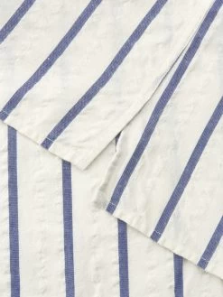 Riviera Short Sleeve Shirt Rickman White/Blue -Oliver Spencer Store FlatOSMS102RivieraShortSleeveShirtRIC01WHBRickmanWhiteBlue2