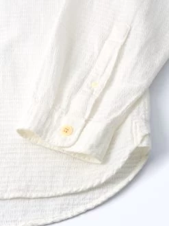 Grandad Shirt Haston Cream -Oliver Spencer Store FlatOSMS126GrandadShirtHAS01CREHastonCream2