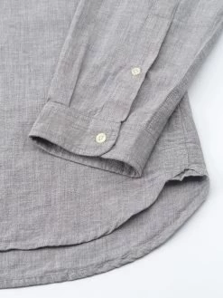 Brook Shirt Campbell Grey -Oliver Spencer Store FlatOSMS162BrookShirtCAM01GRYCampbellGrey2