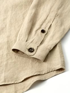 Treviscoe Shirt Coney Sand 9 Treviscoe Shirt Coney Sand -Oliver Spencer Store FlatOSMS171aTreviscoeShirtCON01SANConeySand2