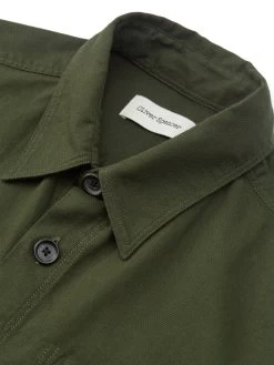 Treviscoe Shirt Kildale Forest Green -Oliver Spencer Store FlatOSMS171aTreviscoeShirtKIL01FOGKildaleForestGreen1