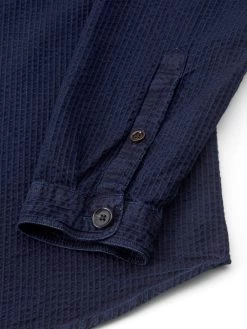 Treviscoe Shirt Waterford Indigo 9 Treviscoe Shirt Waterford Indigo -Oliver Spencer Store FlatOSMS171aTreviscoeShirtWAT01INDWaterfordIndigo52