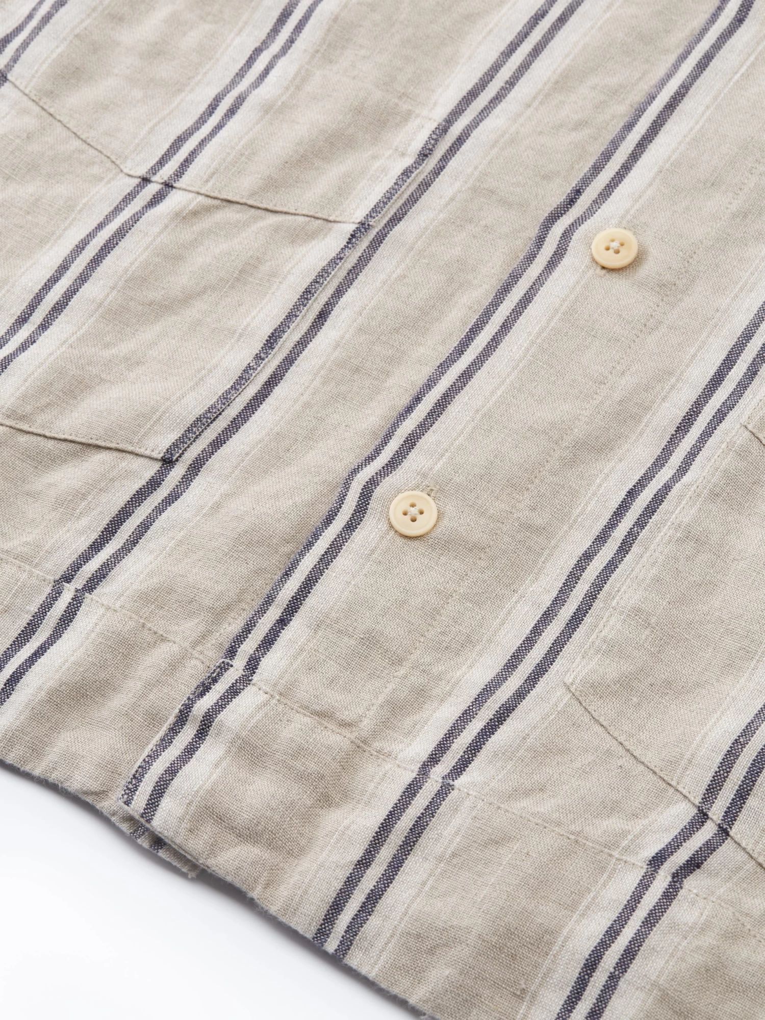 Cuban Short Sleeve Shirt Loughlin Sand 4 Cuban Short Sleeve Shirt Loughlin Sand - Image 4