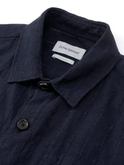 Short Sleeve Milford Shirt Dillard Navy -Oliver Spencer Store FlatOSMS179ShortSleeveMilfordShirtDIL01NAVDillardNavy1