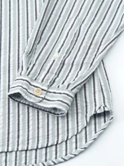 New York Special Shirt Fly Sage/Charcoal 9 New York Special Shirt Fly Sage/Charcoal -Oliver Spencer Store FlatOSMS200dNewYorkSpecialShirtFLY01SACFlySageCharcoal2