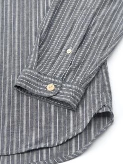 New York Special Shirt Lea Navy 9 New York Special Shirt Lea Navy -Oliver Spencer Store FlatOSMS200dNewYorkSpecialShirtLEA01NAVLeaNavy62