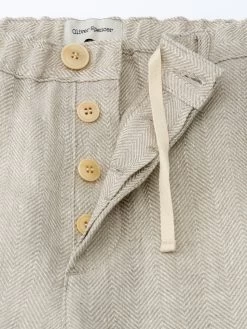 Drawstring Trousers Davidson Sand -Oliver Spencer Store FlatOSMT48cDrawstringTrouserDAV01SANDavidsonSand2