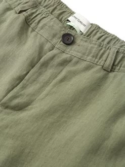 Drawstring Trousers Coney Green -Oliver Spencer Store FlatOSMT48cDrawstringTrousersCON01GRNConeyGreen1