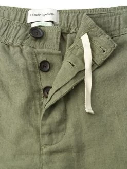 Osborne Drawstring Shorts Coney Green -Oliver Spencer Store FlatOSMT64DrawstringShortsCON01GRNConeyGreen2