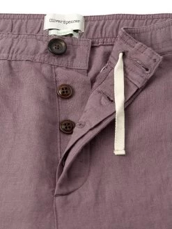 Osborne Drawstring Shorts Coney Mauve 11 Osborne Drawstring Shorts Coney Mauve -Oliver Spencer Store FlatOSMT64DrawstringShortsCON01MAUConeyMauve2