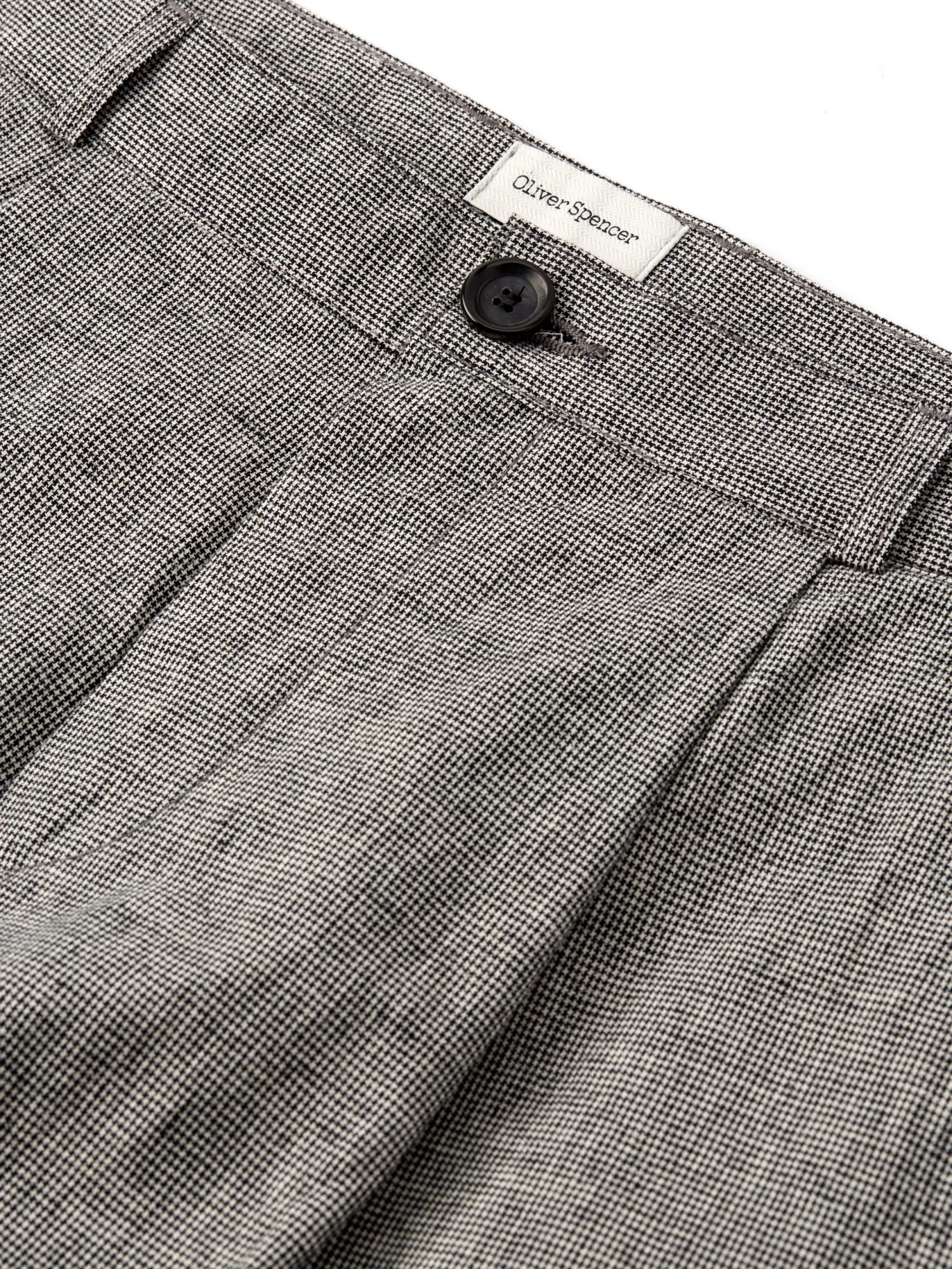 Morton Pleated Trousers Rackfield Black/White 4 Morton Pleated Trousers Rackfield Black/White - Image 4