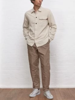Oliver Spencer X Niwaki Haru Gardening Overshirt Bruton Beige -Oliver Spencer Store HARUOVERSHIRTBRUTONBEIGE