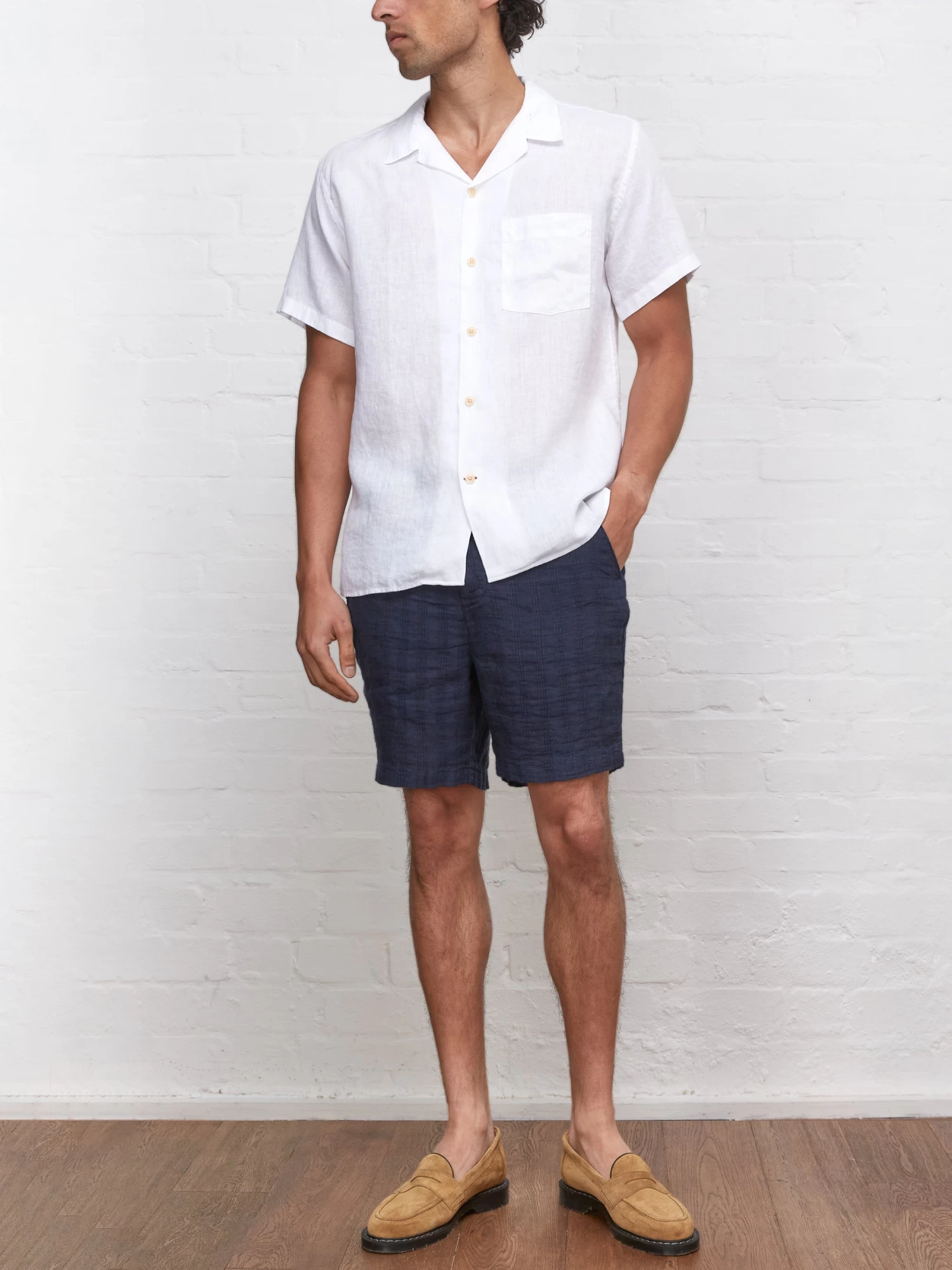 Havana Short Sleeve Shirt Bridford White 2 Havana Short Sleeve Shirt Bridford White - Image 2