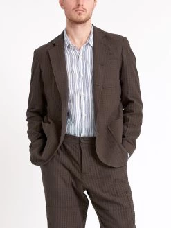 Solms Jacket Sampson Brown -Oliver Spencer Store ModelOSMJ201bSolmsJacketSAM01BROSampsonBrowncopy Softness