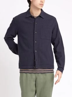 Milford Jacket Sampson Navy -Oliver Spencer Store ModelOSMJ351MilfordJacketSAM01NAVSampsonNavy16copy Softness