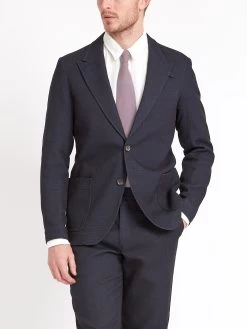 Mansfield Jacket Morva Navy -Oliver Spencer Store ModelOSMJ352MansfieldJacketMOR01NAVMorvaNavy11copy Softness