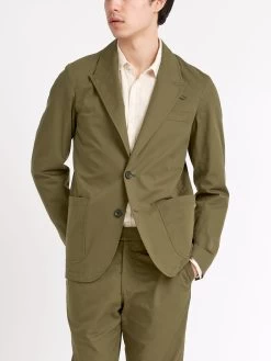Green Ashdown Mansfield Suit -Oliver Spencer Store ModelOSMJ352dMansfieldJacketASH01GRNAshdownGreen37copy