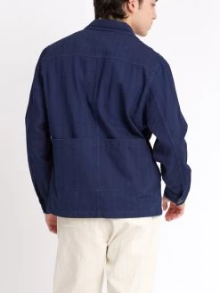 Hythe Jacket Faye Indigo Blue -Oliver Spencer Store ModelOSMJ362HytheJacketFAY01INBFayeIndigoBlue9copy Softness