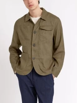 Hythe Jacket Padworth Green -Oliver Spencer Store ModelOSMJ362HytheJacketPAD01GRNPadworthGreen4copy