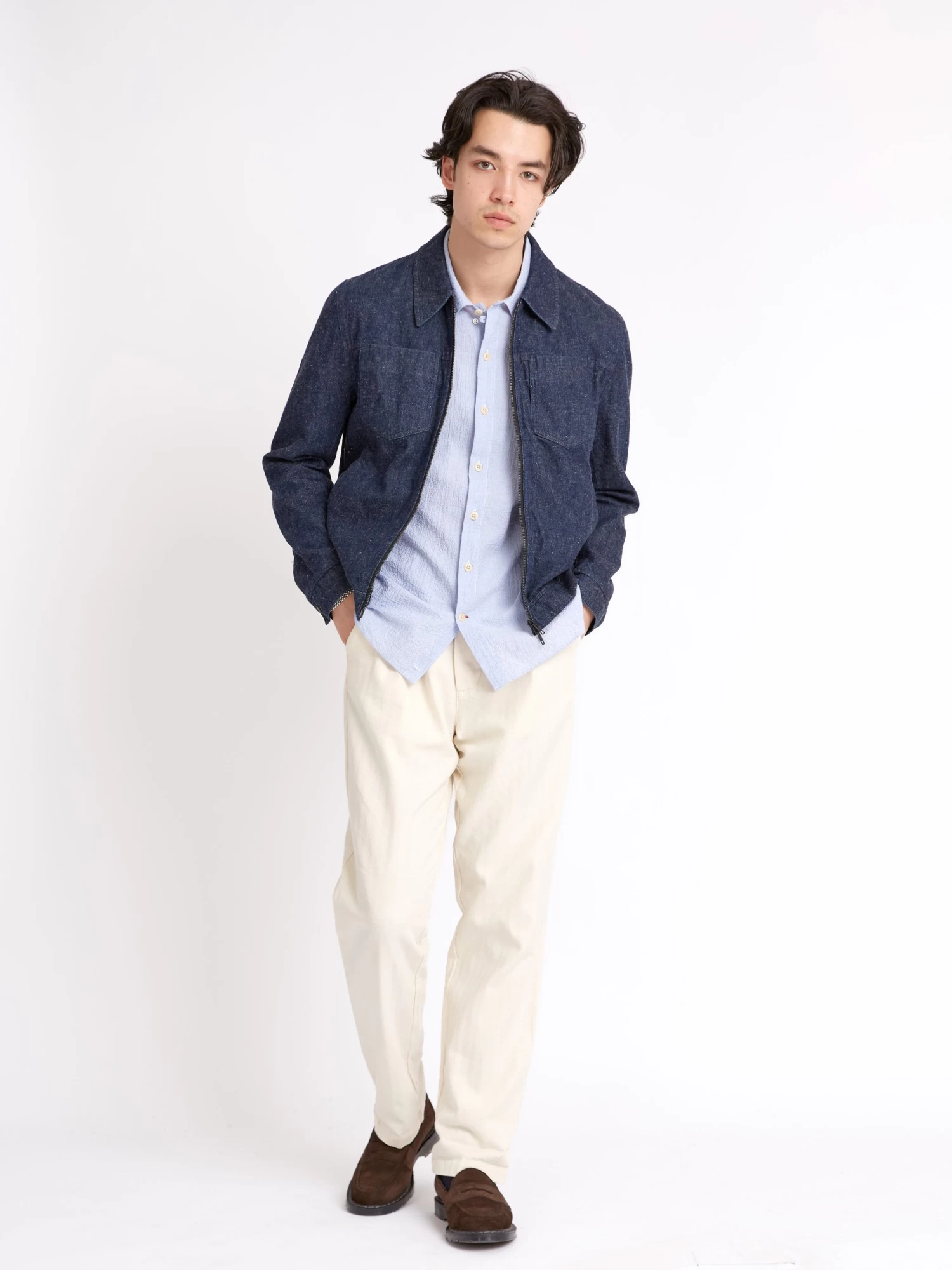 Norton Jacket Burnham Denim Indigo Blue 2 Norton Jacket Burnham Denim Indigo Blue - Image 2