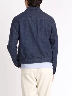 Norton Jacket Burnham Denim Indigo Blue 11 Norton Jacket Burnham Denim Indigo Blue -Oliver Spencer Store ModelOSMJ364NortonJacketBUR01INBBurnhamIndigoBlue28copy Softness