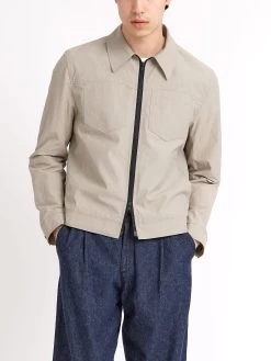 Norton Jacket Penpol Stone 10 Norton Jacket Penpol Stone -Oliver Spencer Store ModelOSMJ364NortonJacketPEN01STOPenpolStone22copy