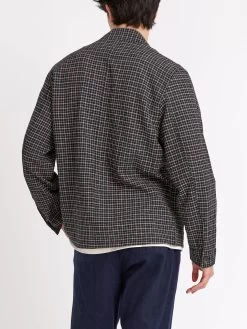 Bradwell Jacket Priory Black -Oliver Spencer Store ModelOSMJ365BradwellJacketPRI01BLKPrioryBlack22copy