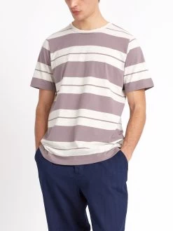Conduit T-Shirt Brayford Mauve -Oliver Spencer Store ModelOSMK580ConduitTShirtBRA01MAUBrayfordMauve27copy Softness