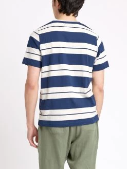 Conduit T-Shirt Brayford Navy 11 Conduit T-Shirt Brayford Navy -Oliver Spencer Store ModelOSMK580ConduitTShirtBRA01NAVBrayfordNavy8copy Softness