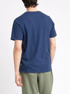 Conduit T-Shirt Hawley Blue -Oliver Spencer Store ModelOSMK580ConduitTShirtHAW01BLUHawleyBlue30copy Softness