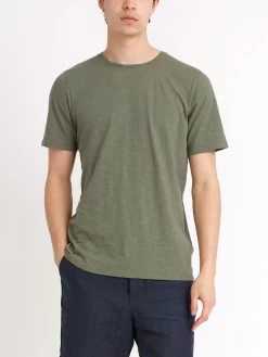 Conduit T-Shirt Hawley Green -Oliver Spencer Store ModelOSMK580ConduitTShirtHAW01GRNHawleyGreencopy