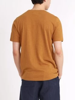 Conduit T-Shirt Hawley Ochre -Oliver Spencer Store ModelOSMK580ConduitTShirtHAW01OCHHawleyOchre9copy